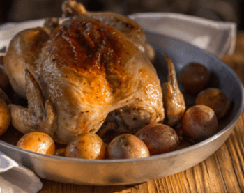 Рецепт курицы с картошкой в мундире